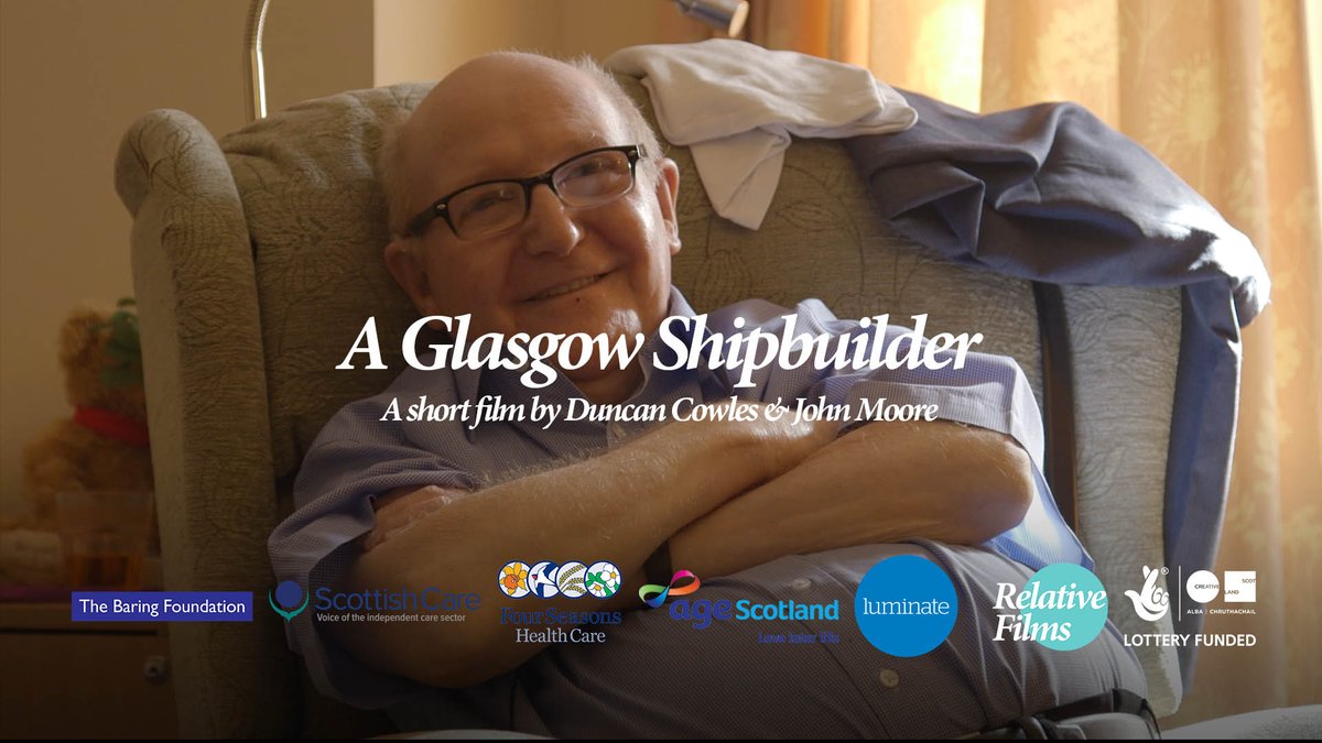 Meet John, in the 4th of 5 short films made with <a href="/scottishcare/">Scottish Care</a> <a href="/LuminateScot/">Luminate Scotland</a> last year - A GLASGOW SHIPBUILDER: vimeo.com/190869665