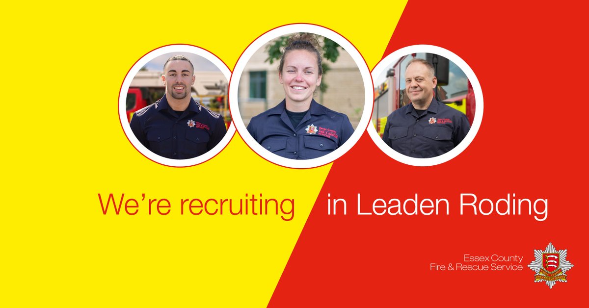 UttlesfordDC's tweet photo. Considering becoming an on-call firefighter in #LeadenRoding? @ECFRS has more information: https://t.co/T6x25JMkVL https://t.co/am7nT7nTiV