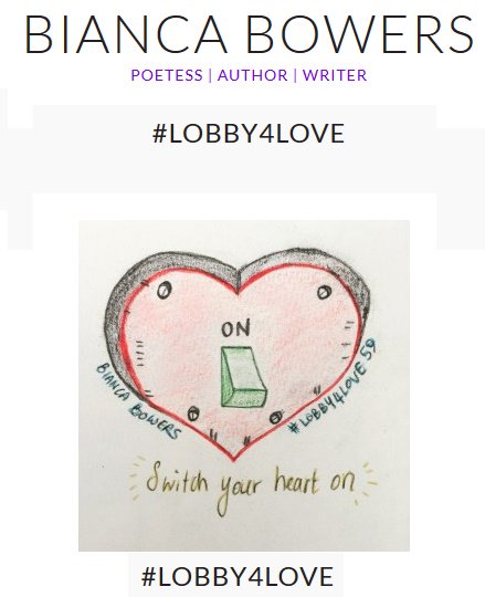 ragtaggiggagon's tweet photo. Bianca Bowers @BeeBee_Poetess discusses her #Lobby4Love:
https://t.co/inBlPVZQiR
Incident'ly,my #poetry #bookreview:
https://t.co/VbCxn1HkEL https://t.co/ZbNxqpTqt9