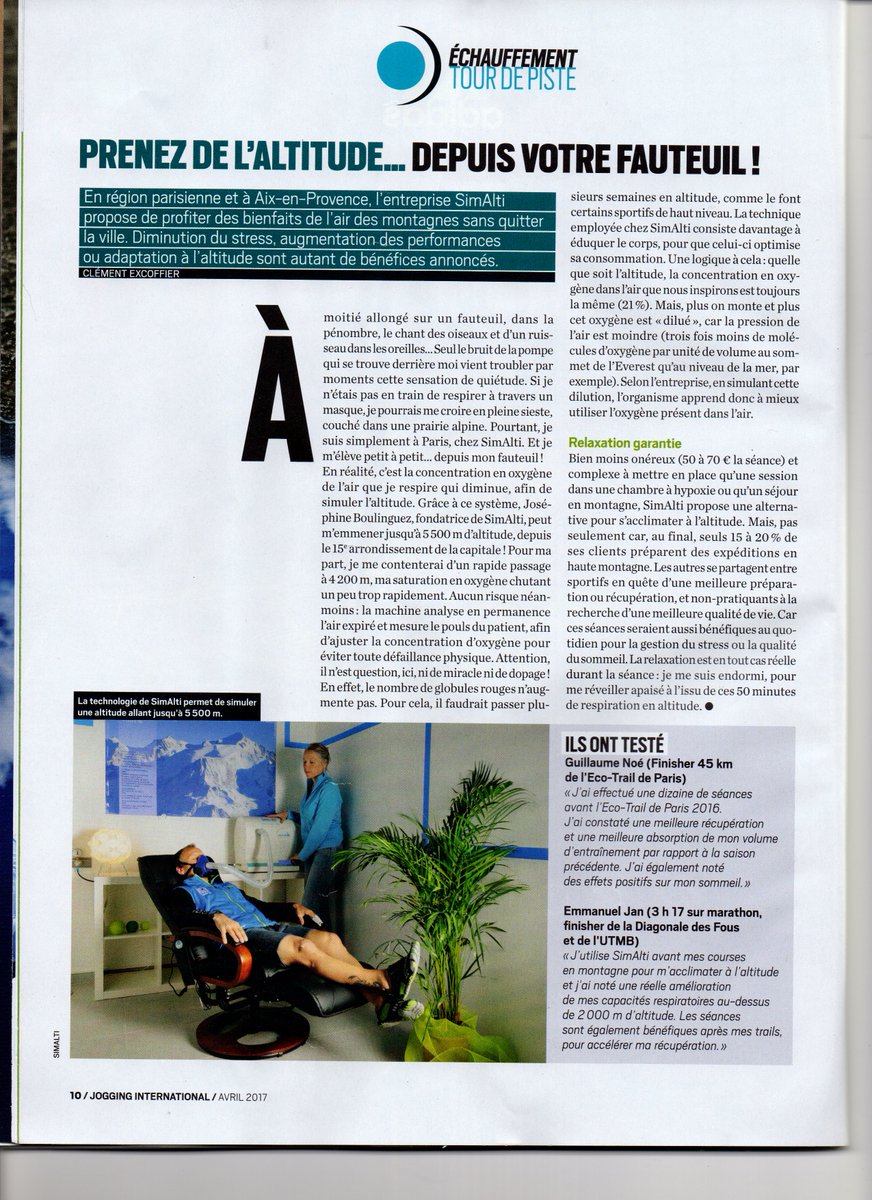 Merci <a href="/JoggingInter/">JoggingInternational</a> pr ce bel article #cap #running #marathon #mdp #mdp17 #altitude #respiration #performance #ascension #jogging #oxygen
