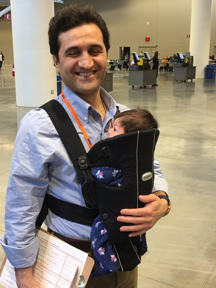 HSADenisonMid's tweet photo. Did anyone else notice a familiar judge with his hands full at #ConSEF this weekend? #bestprincipalever #thatsdedication #sciencebaby https://t.co/3rZO3HgazG