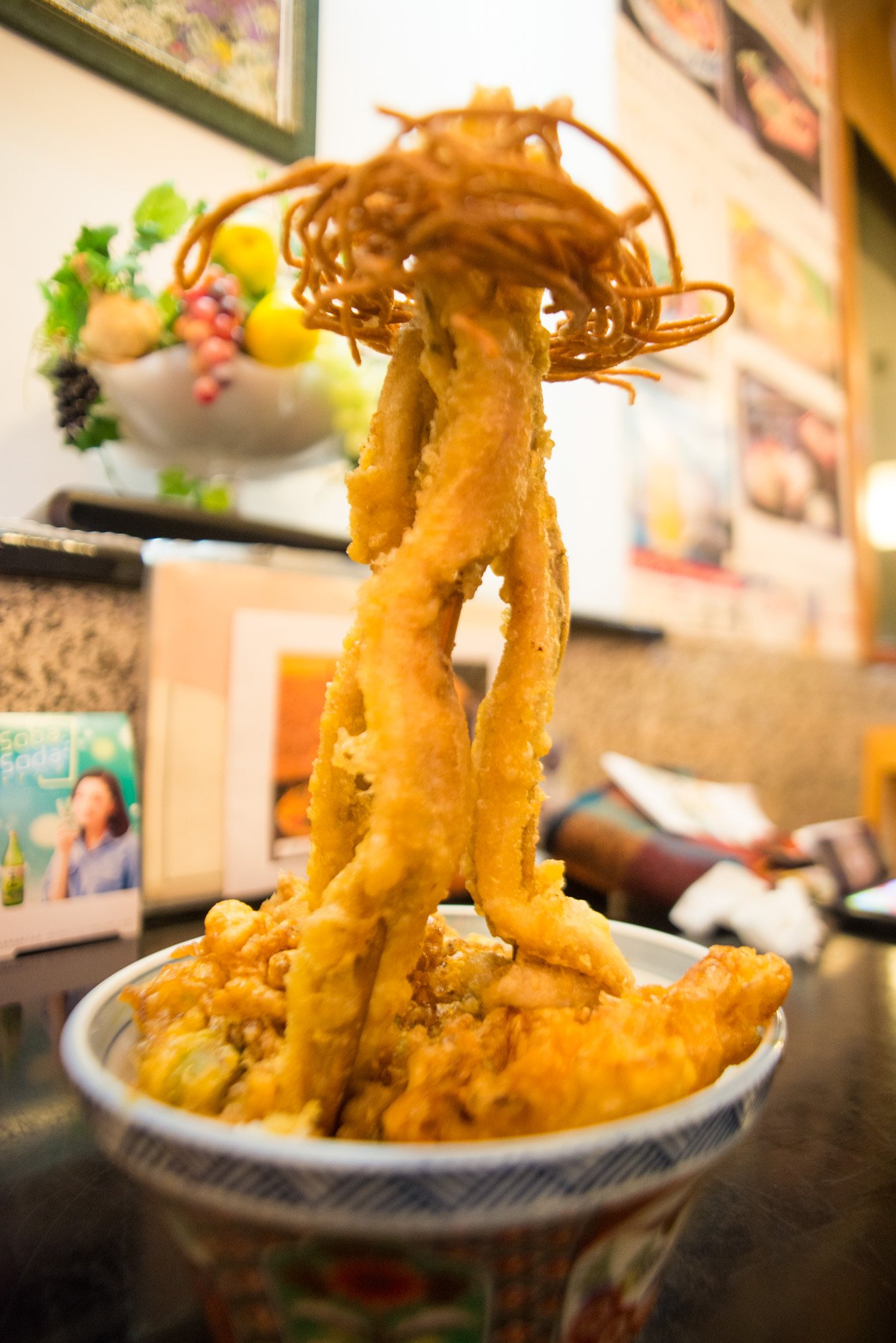 ট ইট র 東京別視点ガイド 押上のそば処 いちりきや のパワータワー丼はスカイツリーみたいな天丼だ でっかいアナゴの天ぷら3本を揚げ麺でたばねてる T Co K7sfdnvbun ট ইট র