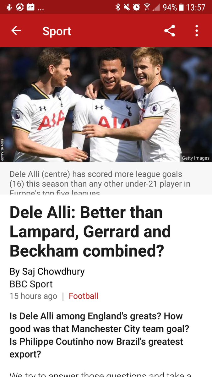 Moftster's tweet photo. Answers to stupid headline questions No.1... No, he's not #stupidheadlines #DeleAlli #Beckham #Gerrard #Lampard https://t.co/7pjejBbQqT