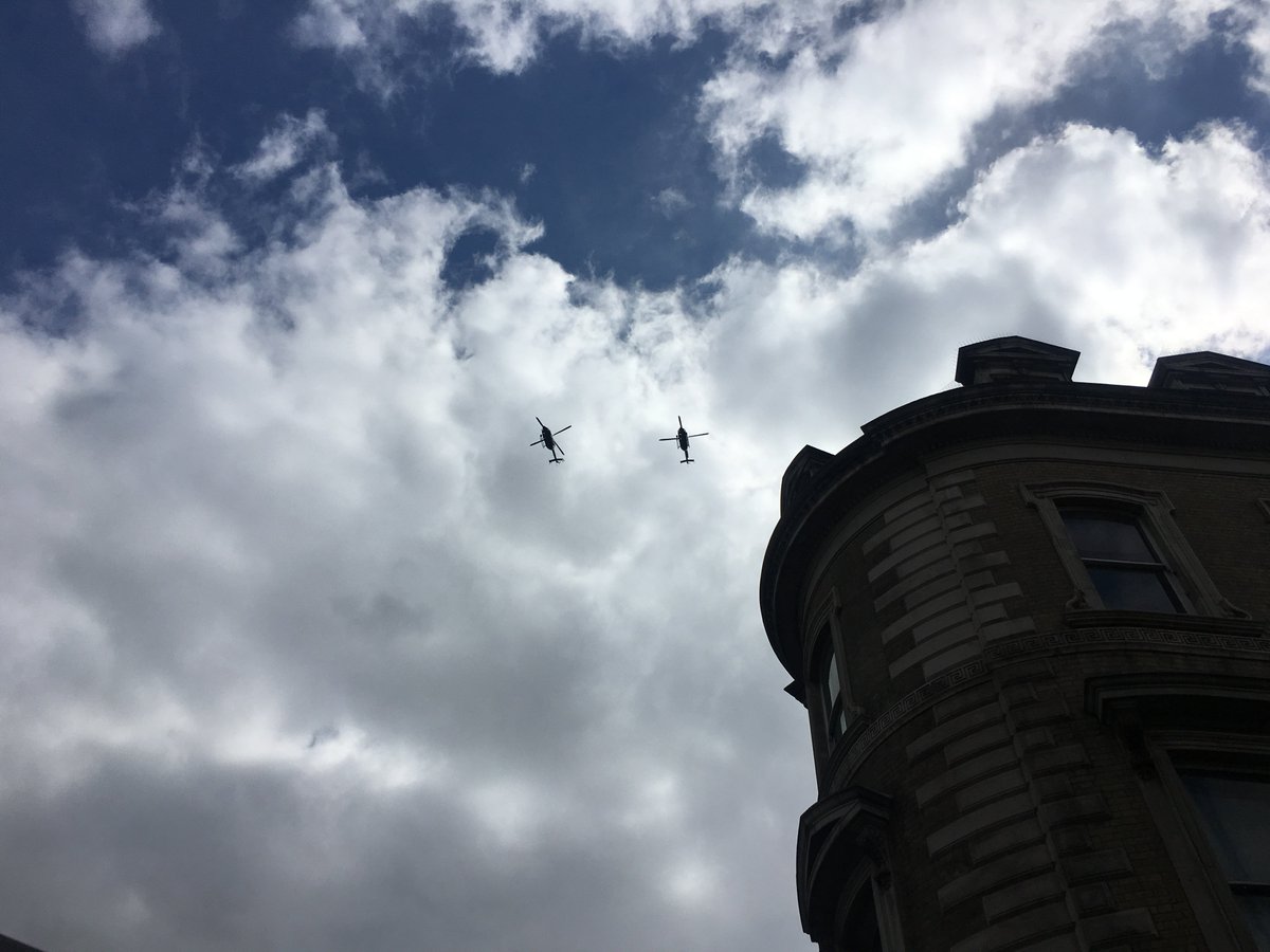 Officers from <a href="/NPASLondon/">NPAS London</a> join colleagues in a salute to PC Keith Palmer #PCKeithPalmerRIP