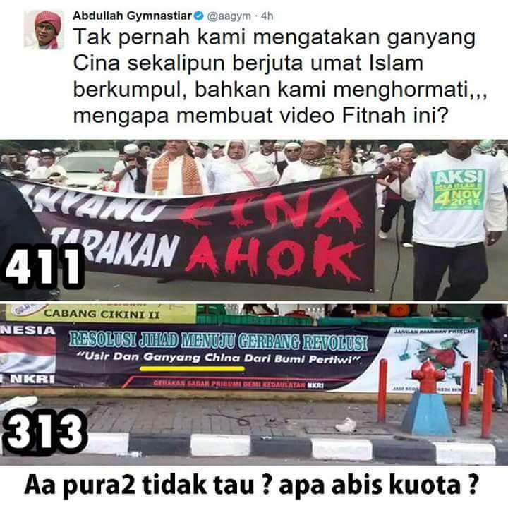 MSyahrlAlAmien's tweet photo. @aagym engkau memang pengecut dan pecundang hai @aagym !!!!

jk ttg ahok engkau cuat-cuit, tp ktk ttg klompok muslim radikal, ente mbisu!!! https://t.co/FORDpnXyiK
