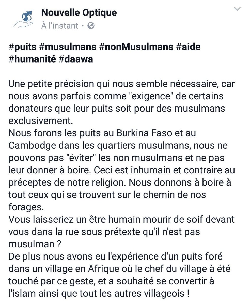 Nouvelleoptique's tweet photo. #puits #musulmans #nonMusulmans #aide #humanité #daawa
Une petite précision..
Alors que dire d'un être humain!
https://t.co/GVY9rYME4p Rt https://t.co/gZQ9yOwMa2