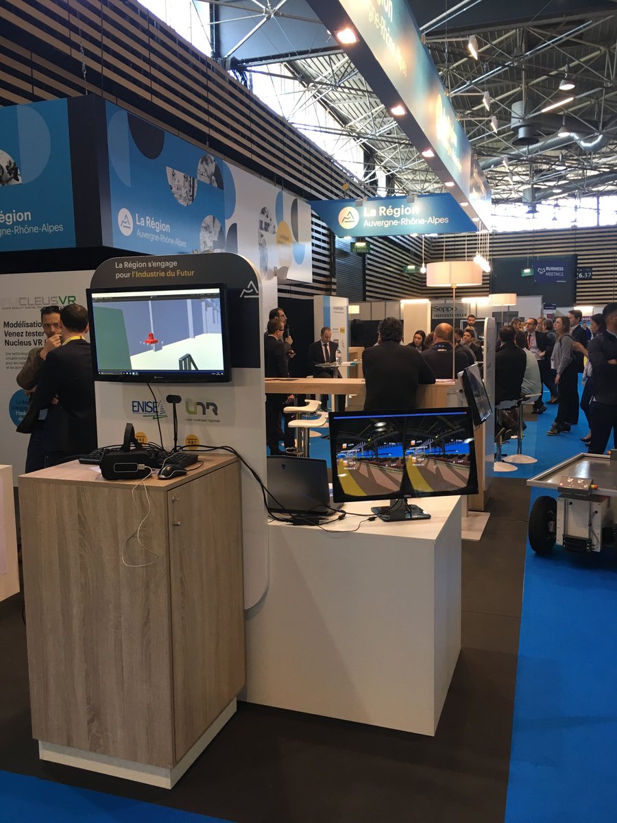 U_N_R's tweet photo. Retour en images sur notre participation au @salonindustrie sur le stand @auvergnerhalpes + conf #AmbIDF 
 https://t.co/3uogThkoSm https://t.co/ETmoNae4ZW