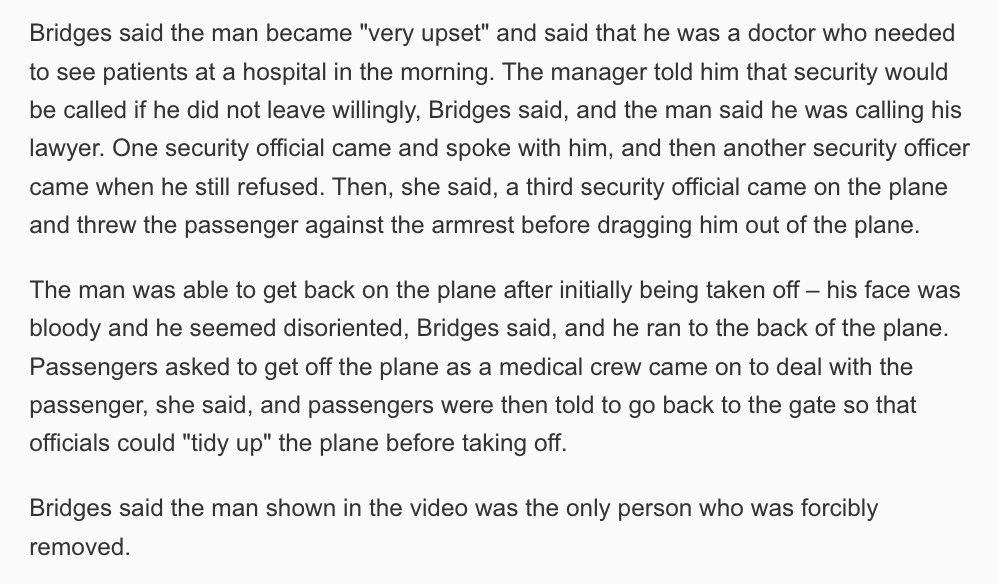 dats's tweet photo. .@united The @courierjournal reports that the passenger was removed from the flight to be replaced by United airlines staff https://t.co/Nkeqk6eqkm https://t.co/z3jNnUiDJX