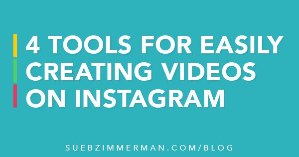 SueBZimmerman's tweet photo. Options are good right? Here are 4 for making Instagram videos so that you actually do it. https://t.co/GFxhkdLVKb https://t.co/yGqliQgnTy