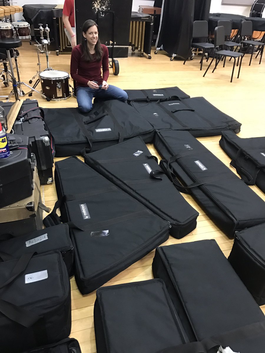 VTPercussion's tweet photo. Packing our @Malletech for the Carnegie Hall/GMU tour with @VTWindEnsemble Great design for speedy packing! https://t.co/NwGT8FDU8P