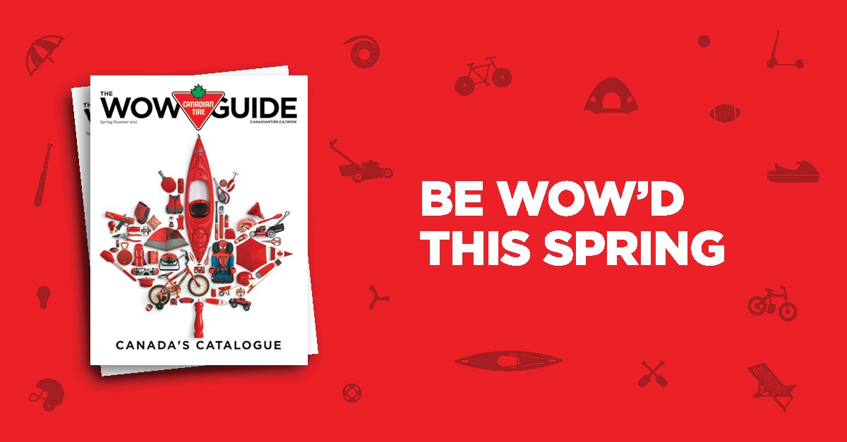 shesconnected's tweet photo. Be WOW’d this Spring. Pick up the new @CanadianTire catalogue today or visit https://t.co/30mlRZn8aj . #CTWOWGuide https://t.co/5m7CVYCur7