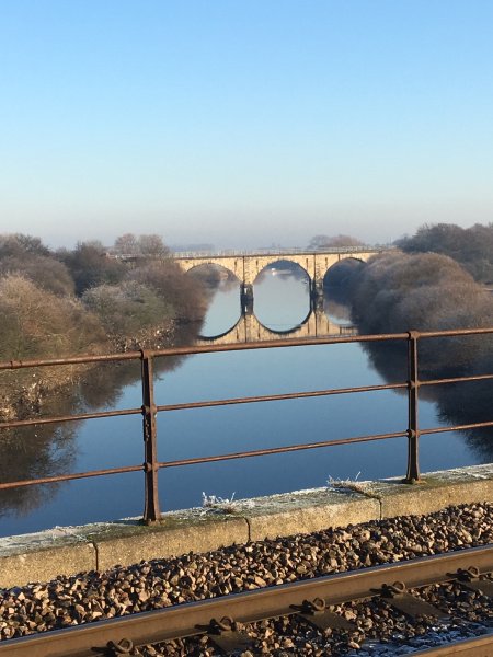 networkrail's tweet photo. #DailyPick Capturing a calm morning travelling through Castleford https://t.co/NPhuZJG9R8