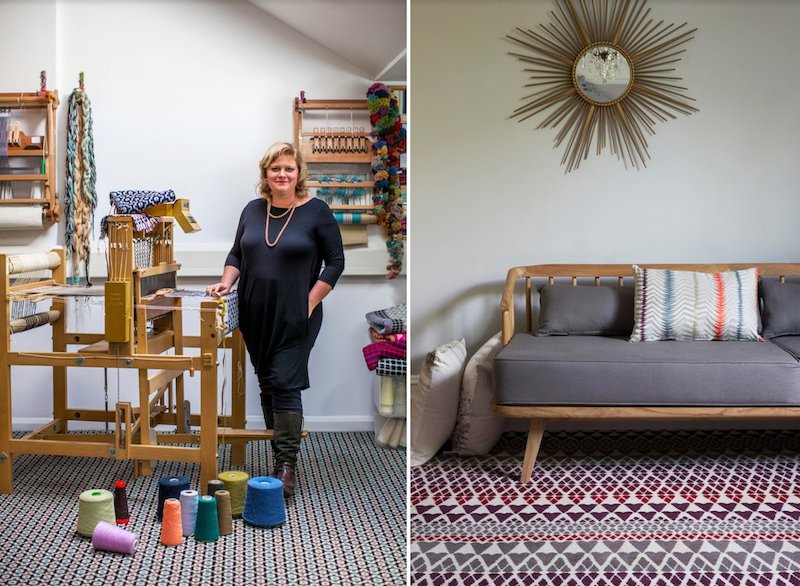 Queen of weave - <a href="/margoselby/">Margo Selby</a>! Her handcrafted #fabrics translated into #patternedcarpet #runners in <a href="/AlternativeFlr/">Alternative Flooring</a> Quirky B collection