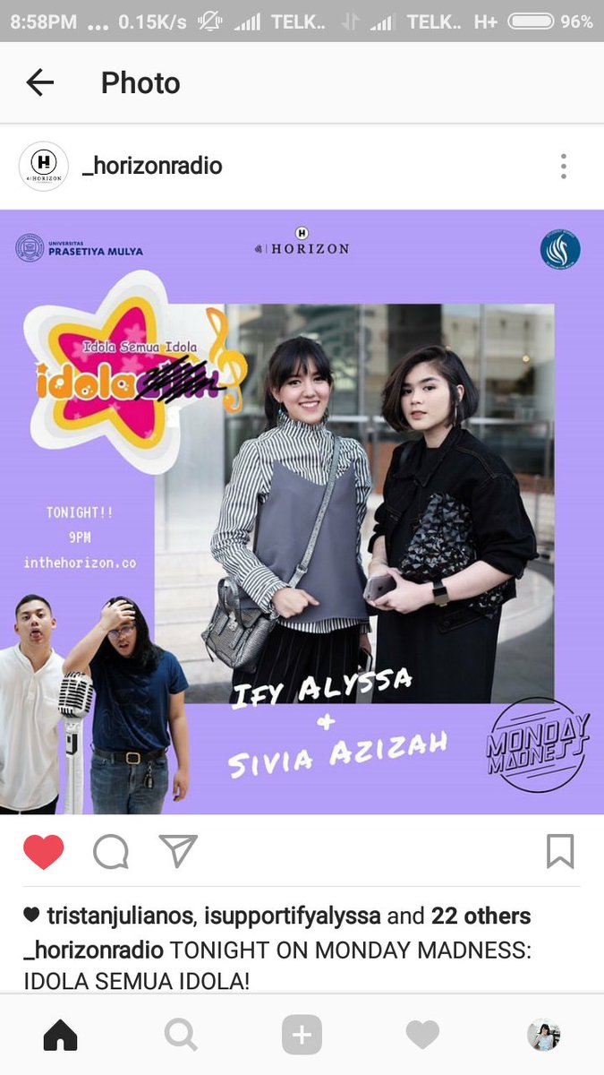meiargc's tweet photo. Teh ify dg via bakalan ada di horizon radio malem ini 😆😆😆 https://t.co/G2RLBE0vVi