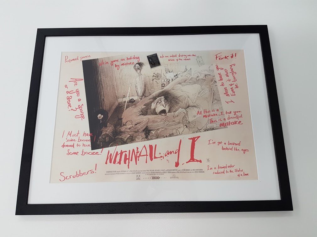 ArrowFilmsVideo's tweet photo. Withnail and I turns 30 today! To celebrate, we are giving away a framed A3 poster from the film to one lucky fan. RT to #win! Ends Thursday https://t.co/ZV7alTC2RO