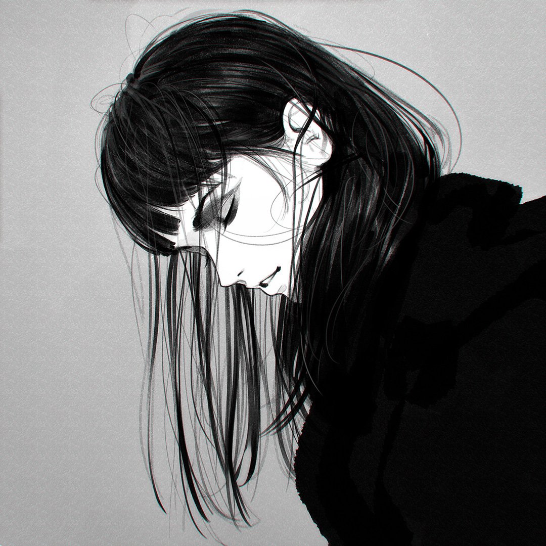 'rain' process steps! You can support me for more steps, videos, high-res versions here: patreon.com/Kuvshinov_Ilya   <3