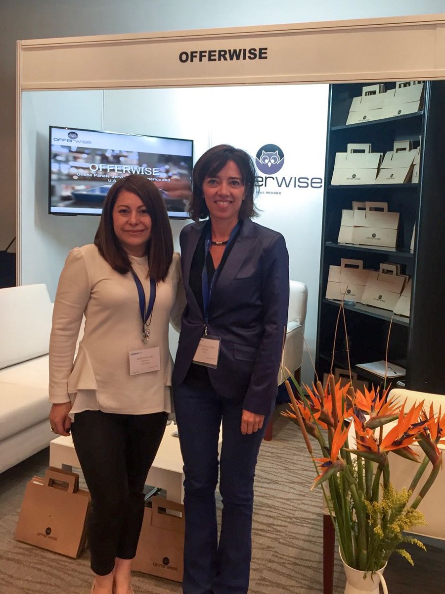 Offerwise's tweet photo. Excellent event @ESOMAR ! Thanks to our great Sales Team #OFFERWISE Wonderful work. Hasta la próxima #ESOMAR https://t.co/a7aPEwIWGY