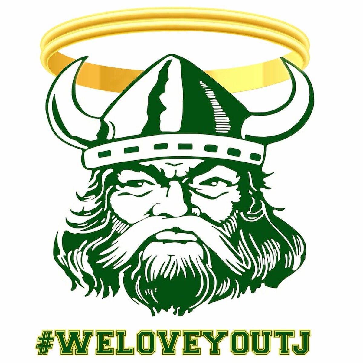 ericavan97's tweet image. So Proud to be a part of the Viking community 💛💚 #togetherwerow #RIPTJ #FlyHighCe #Vikingnation