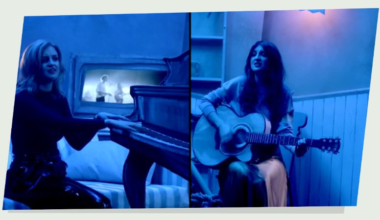 officialcharts's tweet photo. .@WardThomasMusic's new interactive music video is genius! Toggle between Catherine &amp; Lizzy's vocals/scenes here https://t.co/fdy0LJwBQ4 https://t.co/7KprLltlFe