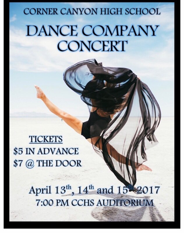 guess what is right around the corner. dance company concert! this thurs, fri &amp; sat @ 7 o'clock. tickets are $5 from dc member or $7 @ door.
