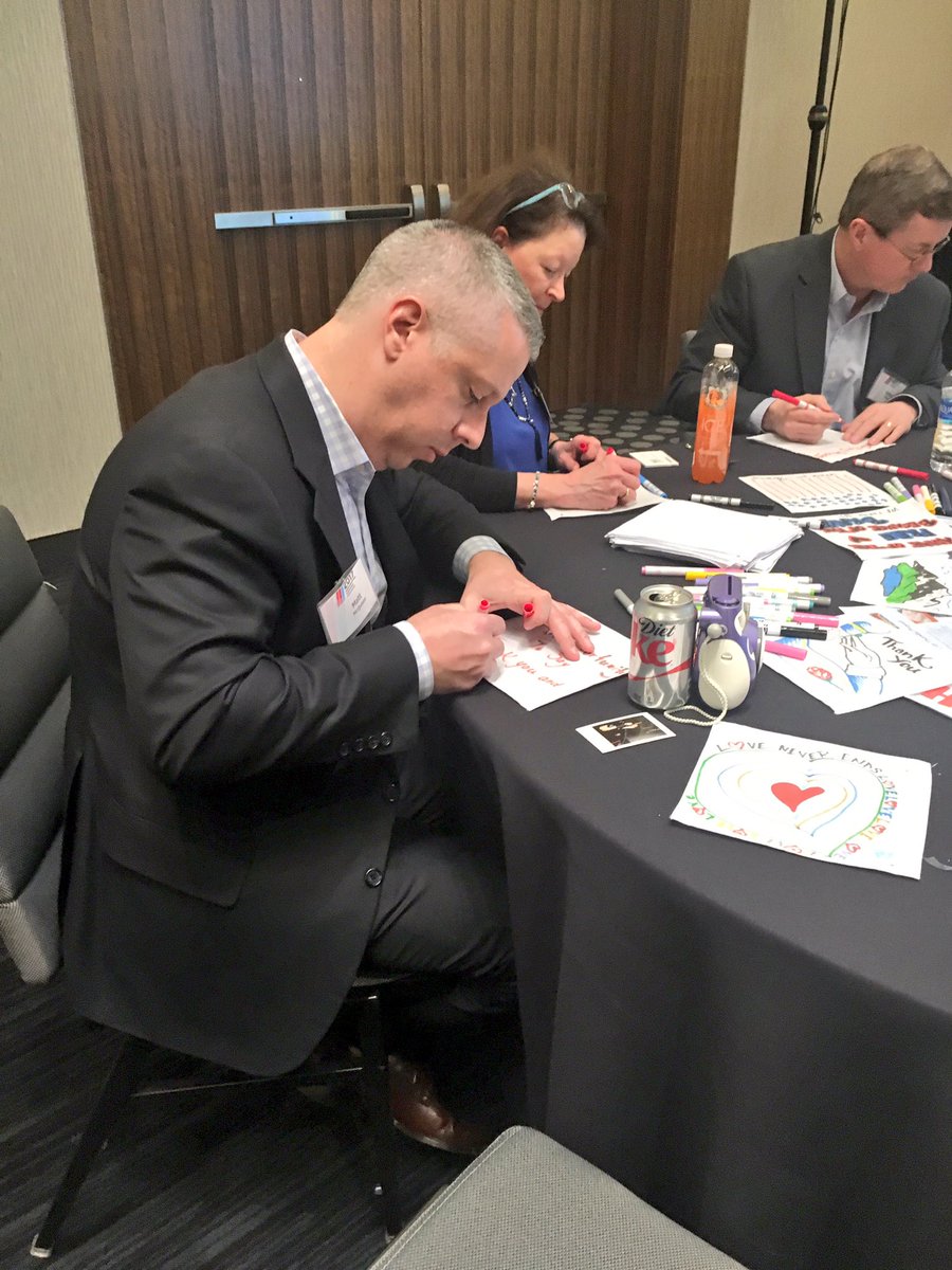 TAPSorg's tweet photo. .@northropgrumman Communications Leadership team work on #ThousandsofThanks project supporting families of fallen #military. #FriendsofTAPS https://t.co/CZj680LnG7