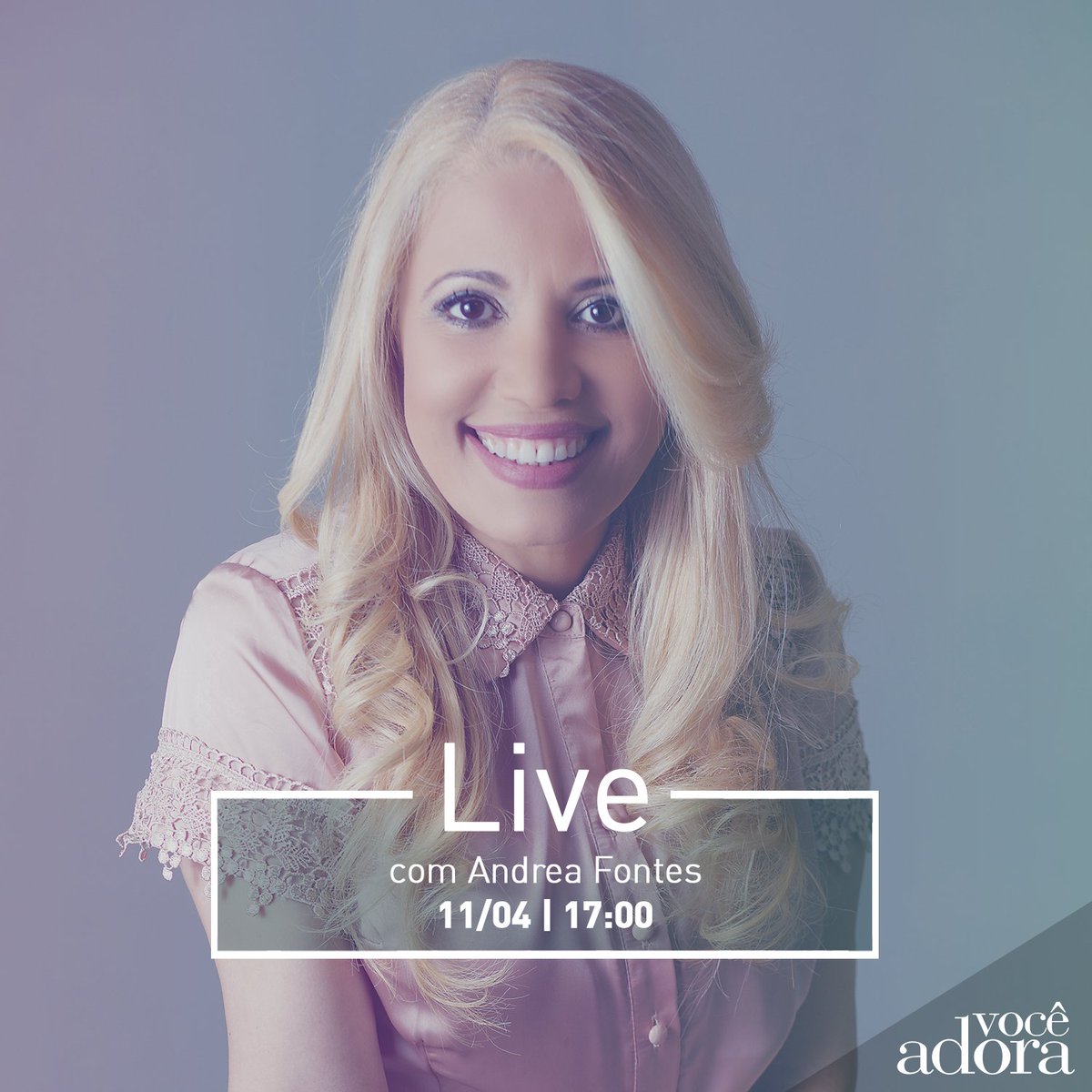 Amanhã vai rolar uma Live super especial com a <a href="/AndreaFontess/">Andréa Fontes</a>, que vai falar sobre seu novo álbum. Não perca! :)