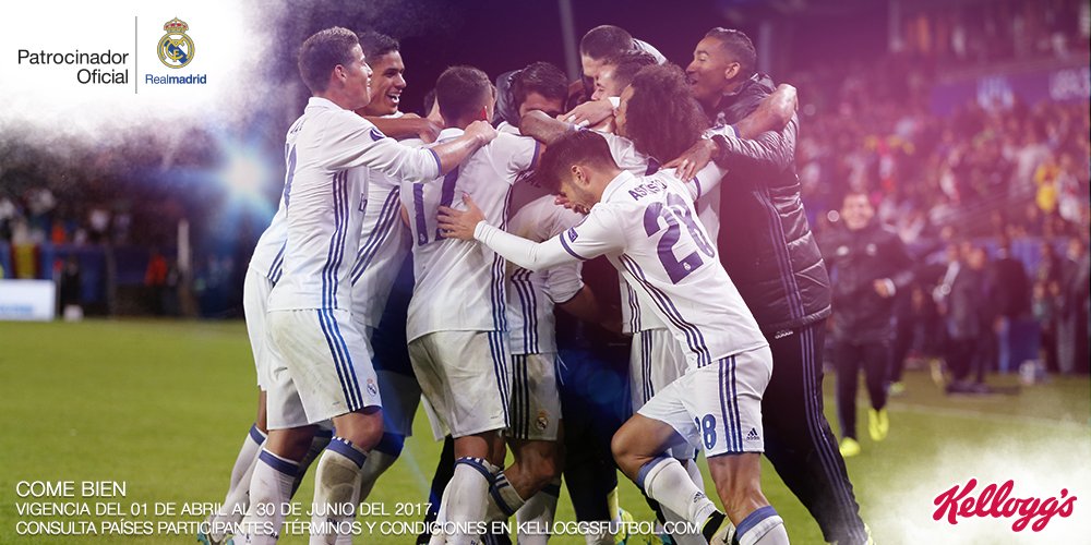 KelloggsLATAM's tweet photo. A este pequeño instante de la vida, le llamo “Felicidad”. Haciendo historia con el @realmadrid. https://t.co/9RpsqdIE8f https://t.co/uztvkxdhJX