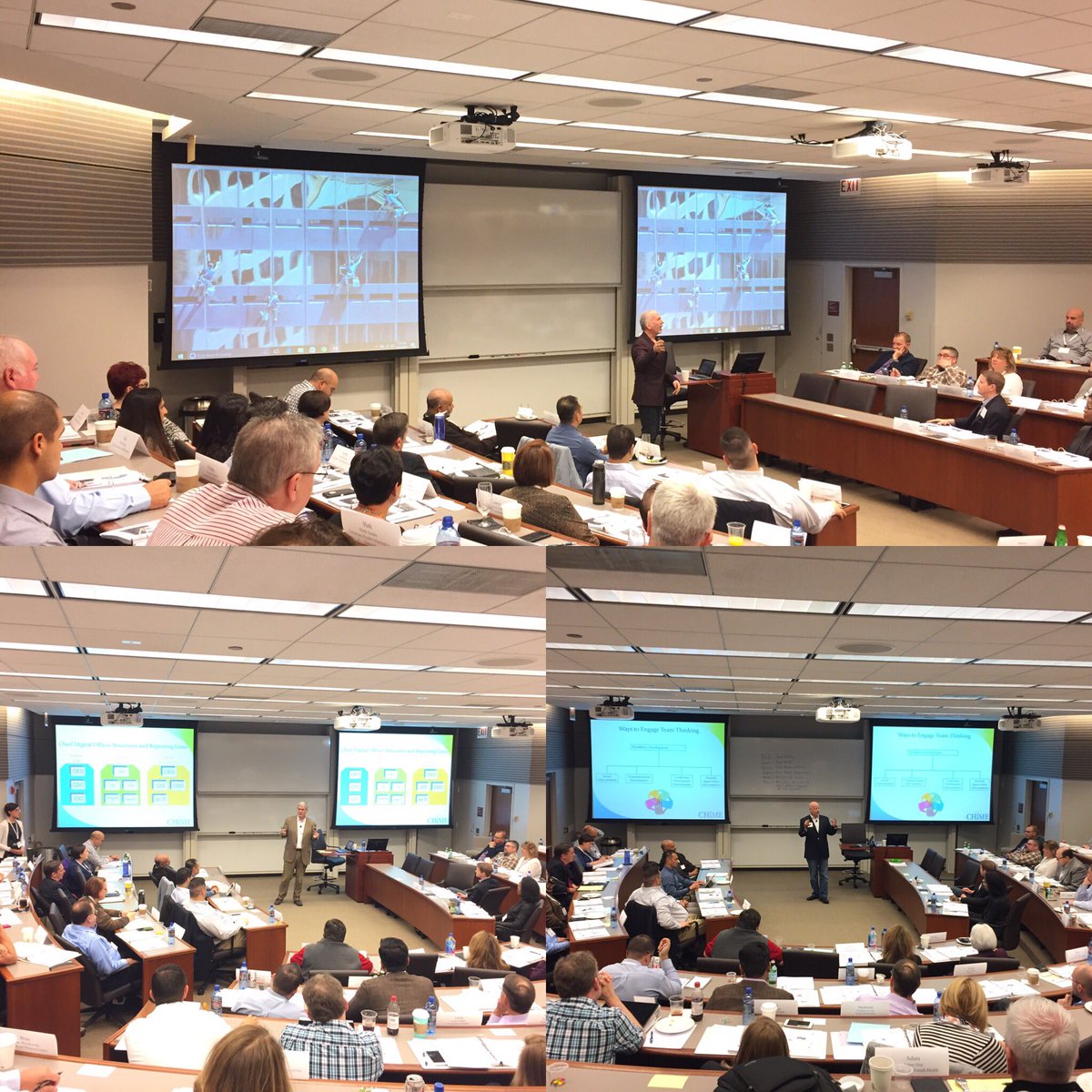 kfraidenburg's tweet photo. Amazing #CIOBootCamp day 2! #customersrvc #Teams #networks #HITLeadership. @CIOCHIME @marxtango @probst_marc @tstettheimer @MyraD_HealthIT https://t.co/Qynsc05XP0