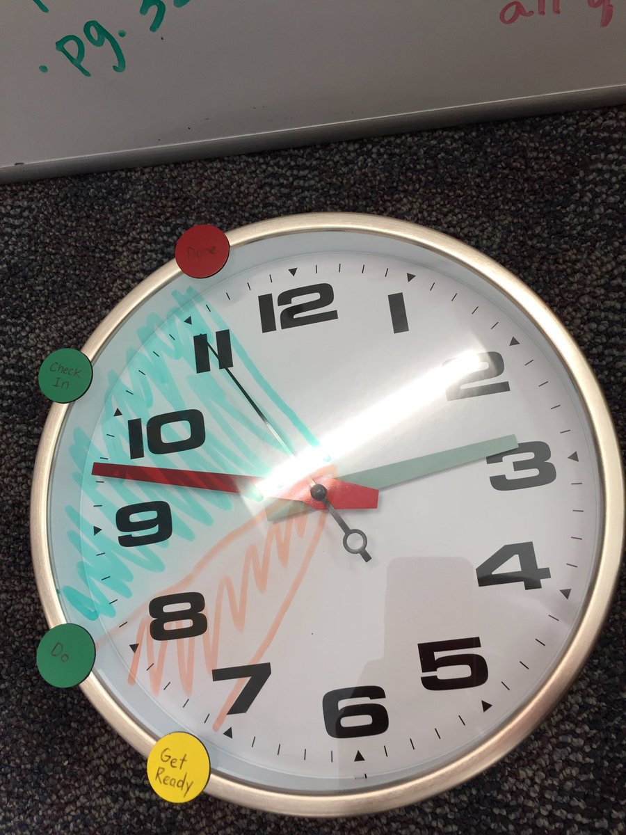 Leah Hagen Trying Out Our Get Ready Do Done Strategy Using The Clock What A Great Way To Build In Time Management Swardtherapy Mursd T Co 7dokyrnmpv