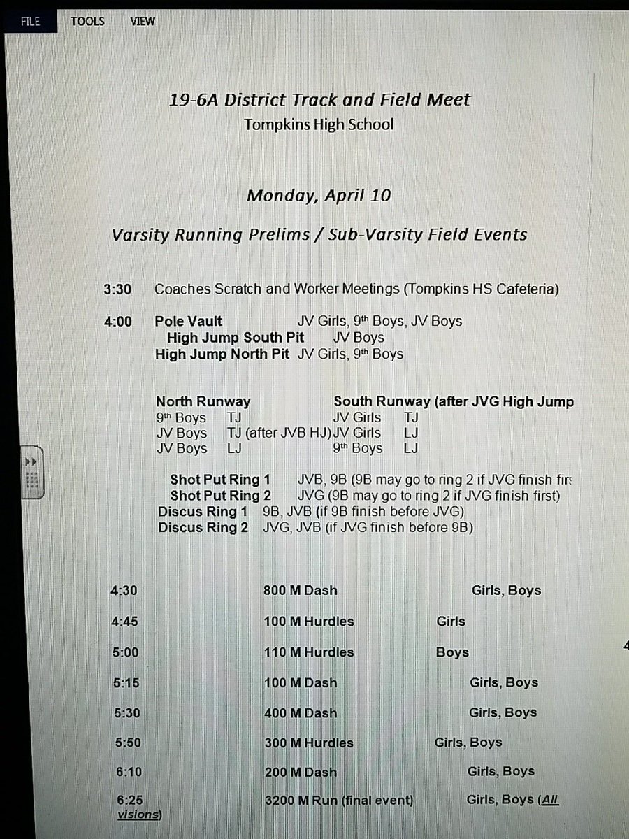 KatyTigerTrack's tweet photo. @TXMileSplit @KatyHighSchool District 19-6A Championships begin today and the #RaceforState heats up! https://t.co/kfqhLWJtlU