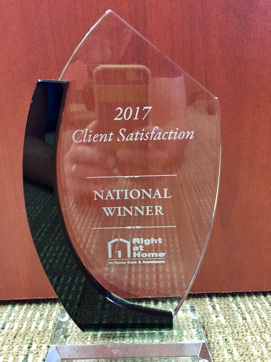 RightAtHomeTC's tweet photo. Did you see the latest national award our Right at Home office won?  #ElderCare #SeniorCare https://t.co/A5zhJKdAIs
