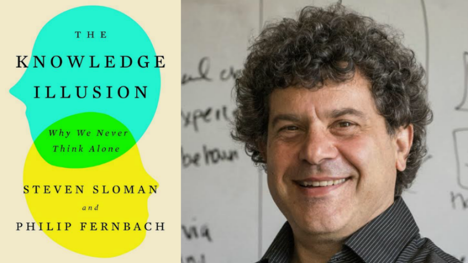 TheCurrentCBC's tweet photo. "We think we know a lot more than we do": Steve Sloman's #KnowledgeIllusion examines how communities make us smarter https://t.co/a9jvVDqFpM https://t.co/jpkbstbIye