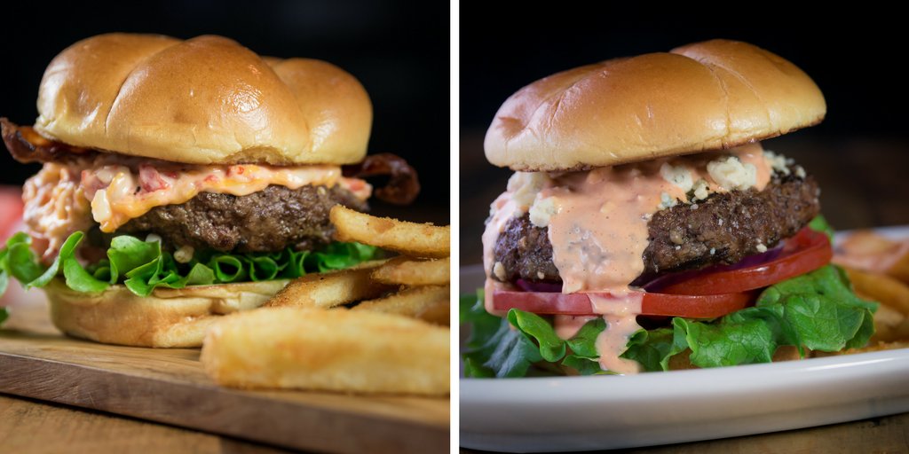 carolinalehouse's tweet photo. Take a bite of happiness! When you take a bite of one of our new burgers, you'll enjoy the taste of awesomeness! #burgerbite #aleyeah https://t.co/83dBZu89C0