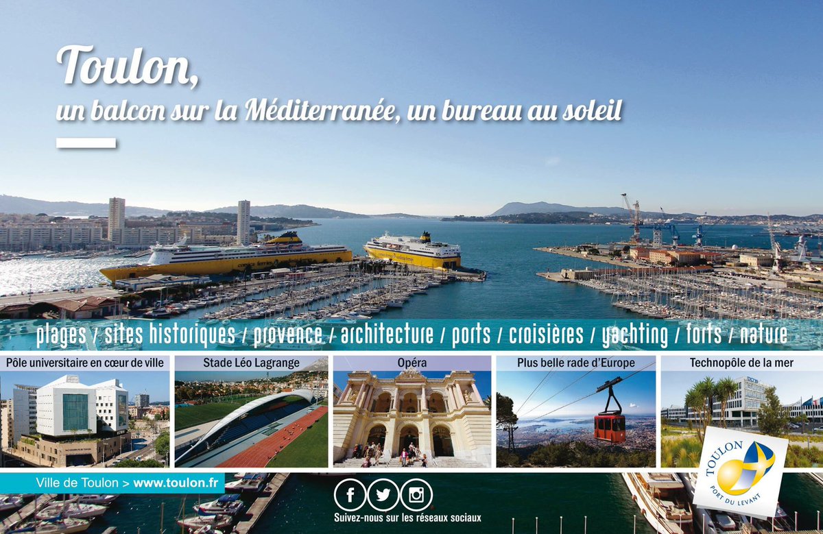 hubertfalco's tweet photo. #Toulon, l’excellence maritime ! Toulon, un balcon sur la Mediterranée 🌊, un bureau au soleil ☀️ https://t.co/AmOsnpWGoI