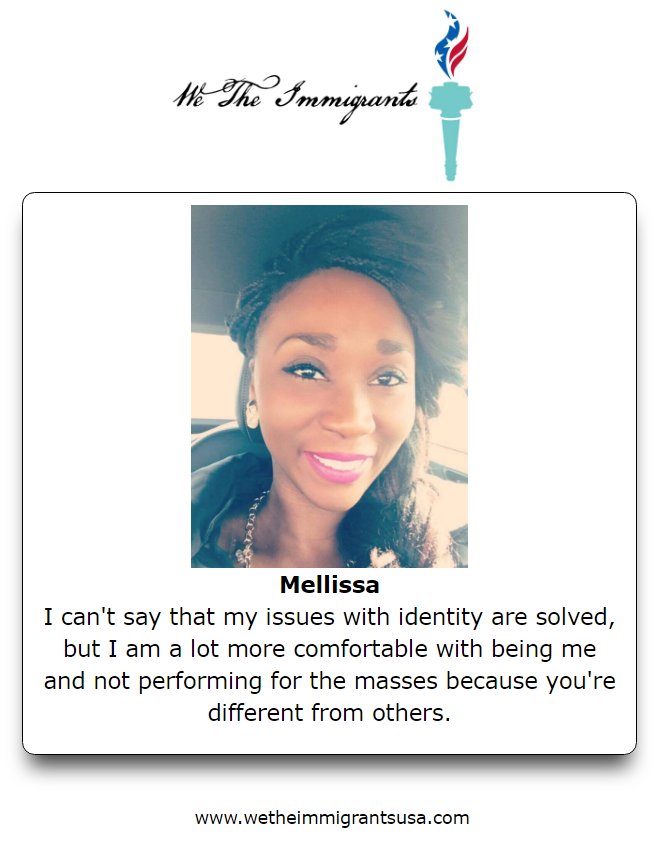 weimmigrantsusa's tweet photo. "I'm still told not to lose my accent, since that's my ticket into being treated really well" - Melissa, from the UK https://t.co/YbGe5uNqX8 https://t.co/fv4PwCJK6T