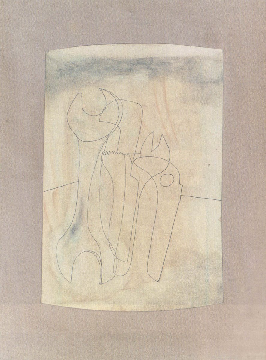 Happy Birthday to #BenNicholson - #bornonthisday in 1894 
'Cluster of spanners,' from 1973 is available to view at our London gallery now.