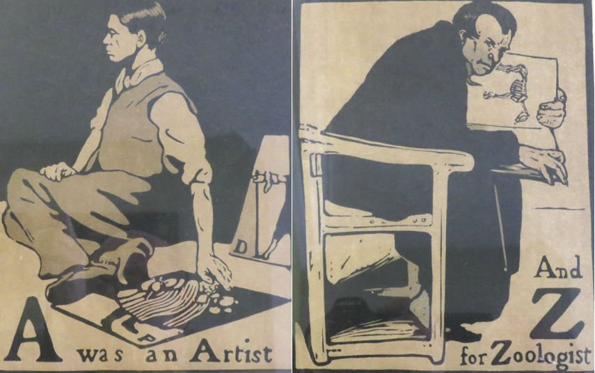ReggieUnthank's tweet image. William Nicholson's ironic self-portraits of the struggling artist (1897) show influence of Japanese print-making
