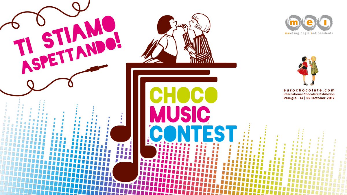 faceciok's tweet photo. Scrivi la nuova hit di #Eurochocolate 2017! Partecipa al #ChocoMusic Contest! In collaborazione con @MEI_Meeting --> https://t.co/d48D2lYOeg https://t.co/Yf1VOQqoSQ