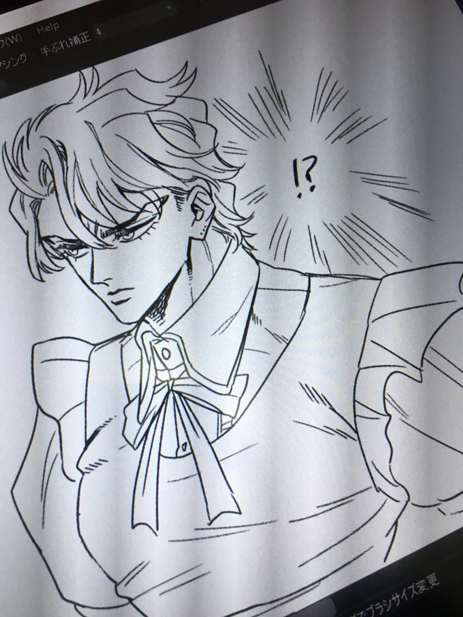 途中から何かおかしくなった…お絵描き無理… 