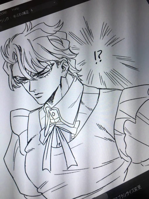 途中から何かおかしくなった…お絵描き無理… 