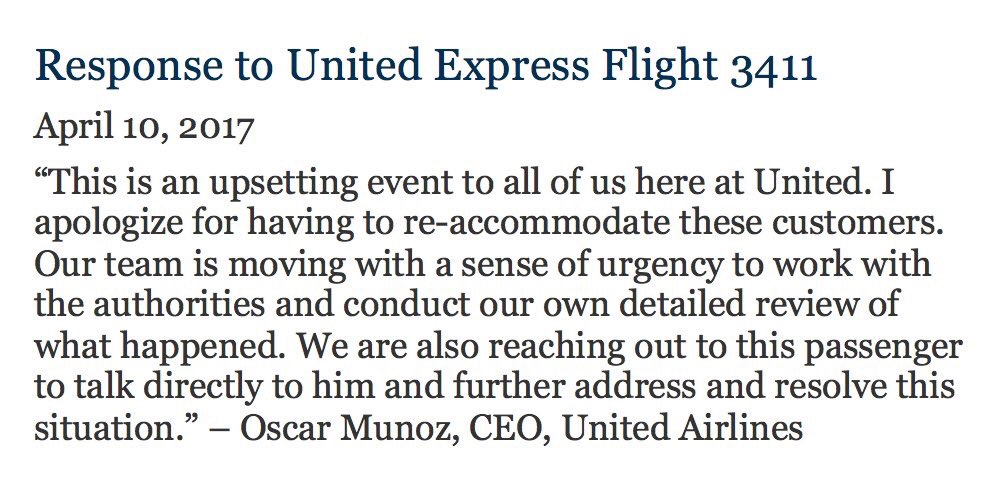 KeithOlbermann's tweet photo. We're all busy here @united. Can you cut to the chase and fire Oscar Munoz and your Chicago ground crew? I'm sorry: RE-ACCOMMODATE THEM https://t.co/X40hmcd3AU