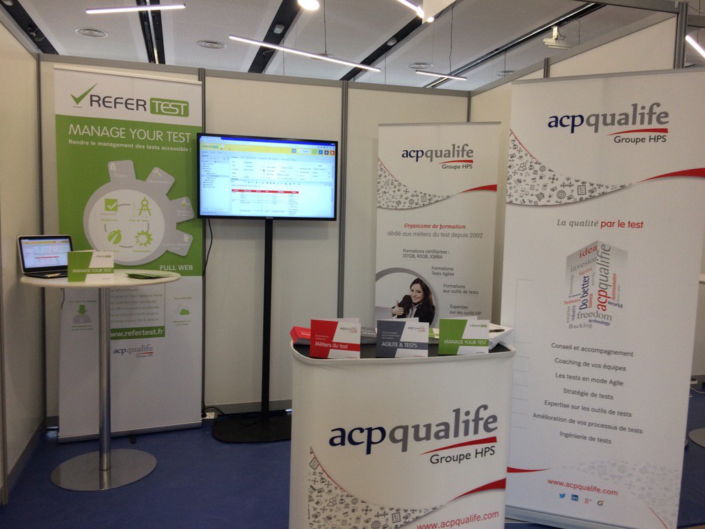 huon_d's tweet photo. #JFTL2017 stand prêt pour demain. Rdv stand 22 pour parler tests et outil #refertest durant cette journée 😉 https://t.co/jXbDa2St3c