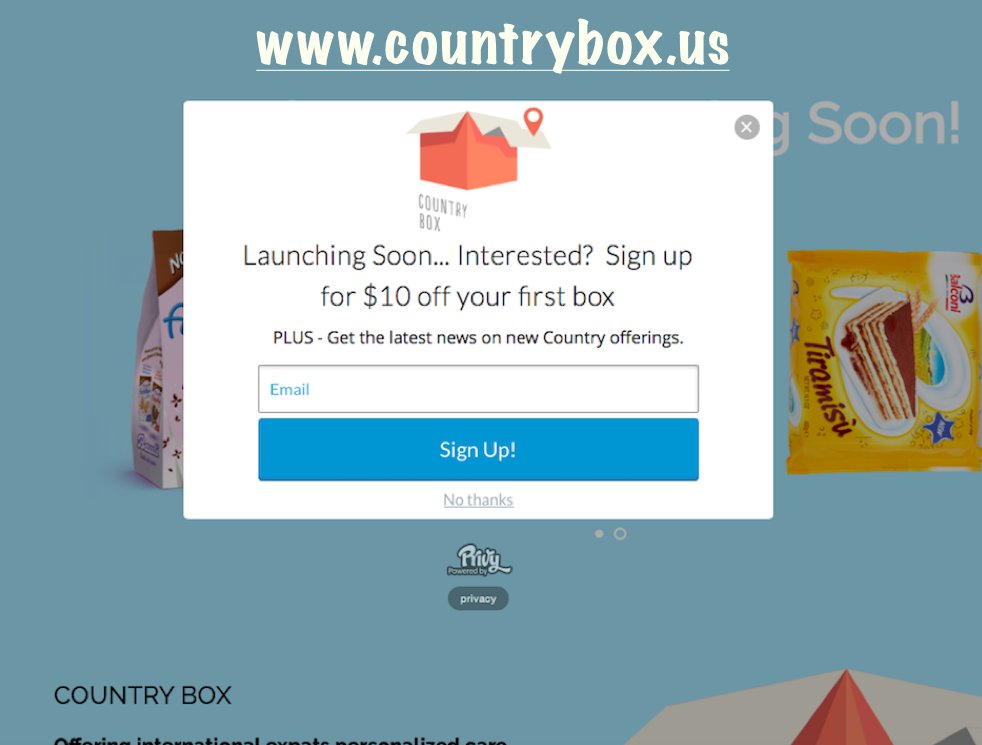 EXCITING NEWS! $10 voucher giveaway - sign up here to redeem when we launch: countrybox.us