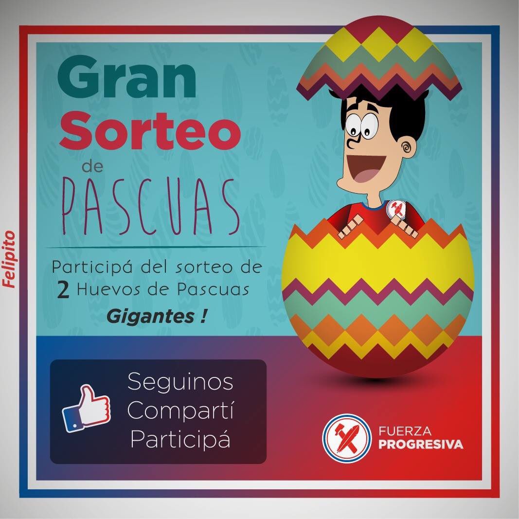 ¡GRAN SORTEO DE PASCUAS!

🔴Seguinos
⚪️Compartí 
🔴Participá

Sorteo 14 de abril