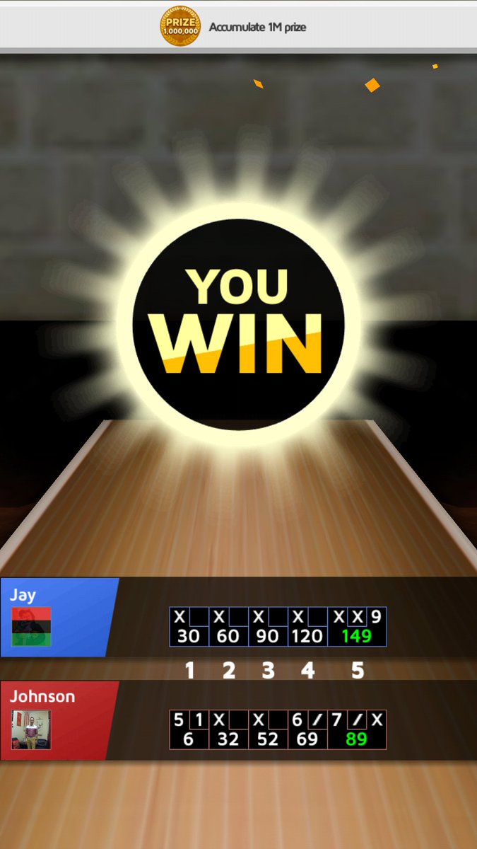 Javyn_the_Jet's tweet photo. I won at Seoul stage with 149 points! Challenge me now![https://t.co/vdH0zvwuAo] #Bowling_King https://t.co/2cWHwgy0iI
