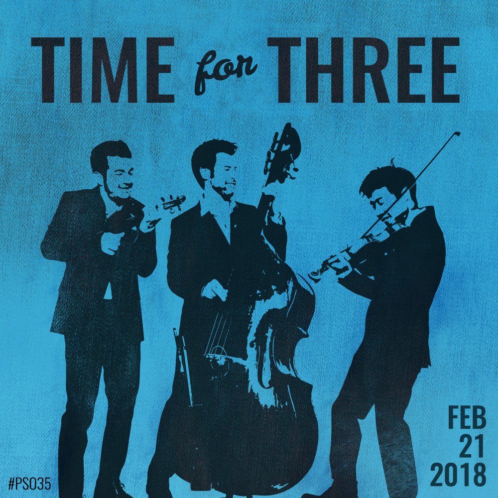 planosymphony's tweet image. Did you hear who&apos;s back by popular demand for the 2017-18 Season? These guys! #pso35 #timeforthree