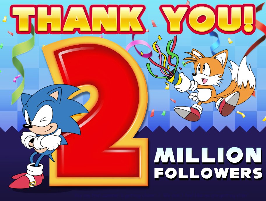 sonic_hedgehog's tweet photo. Our new favorite person…
Is you, for helping us hit 2 Million Followers.❤️ https://t.co/IB9K4gMjzD