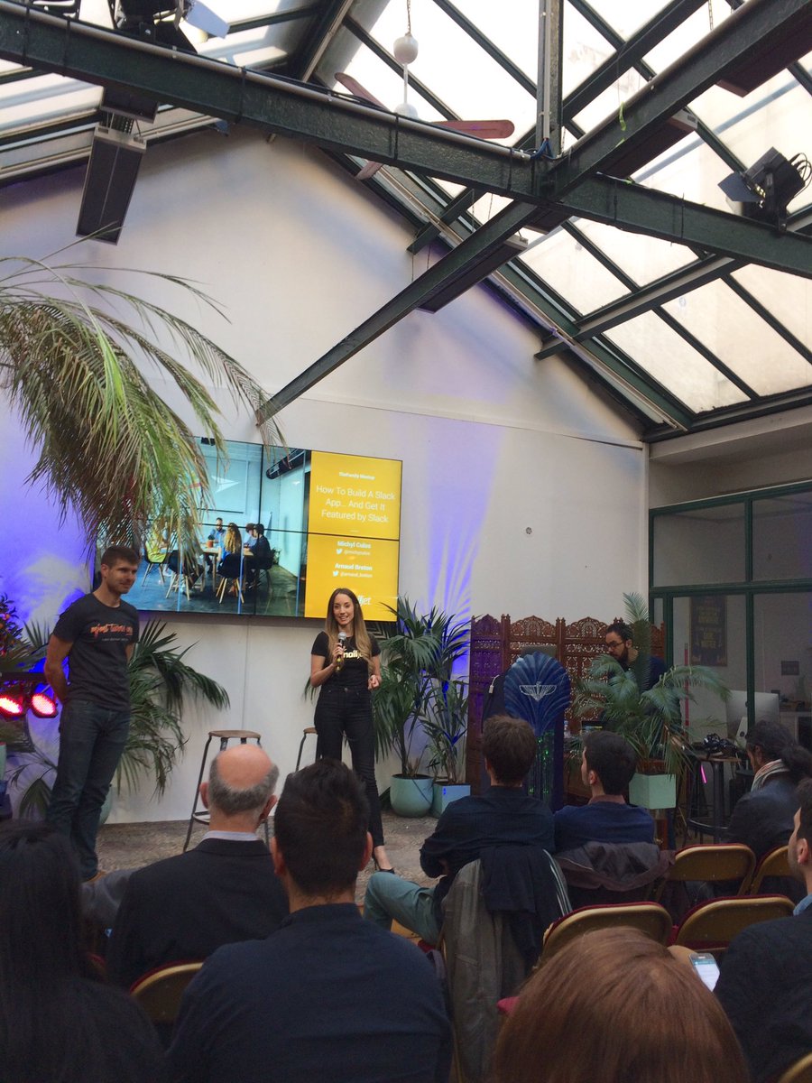mailjet_fr's tweet photo. Nos rockstars @arnaud_breton et @michylculos dévoilent les secrets d'une intégration @SlackHQ réussie chez @_TheFamily #TFSPECIAL https://t.co/ckfmEbSRUv