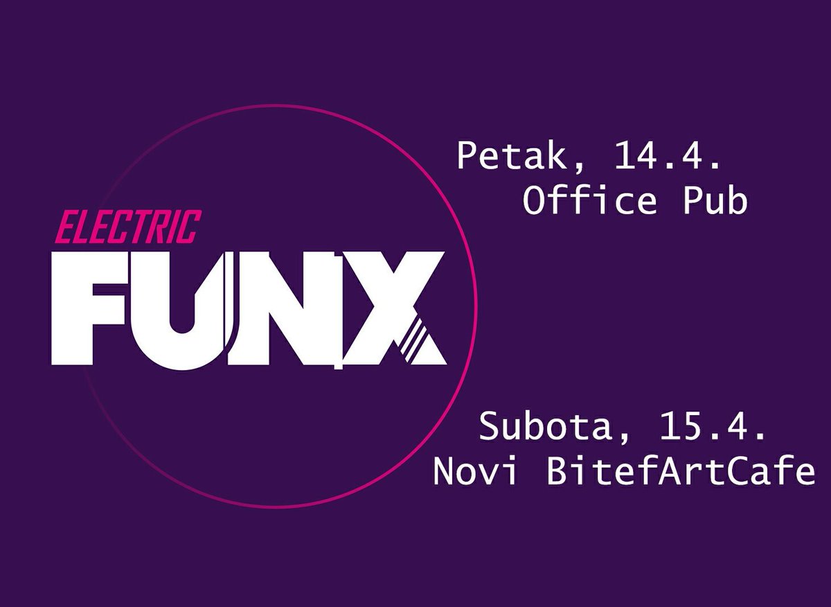 electric_funx's tweet image. Petak @OfficePub_11080 
Subota @BitefArtCafe  
#electricfunx #electricfun #svirka #zurka #izlazak #vikend