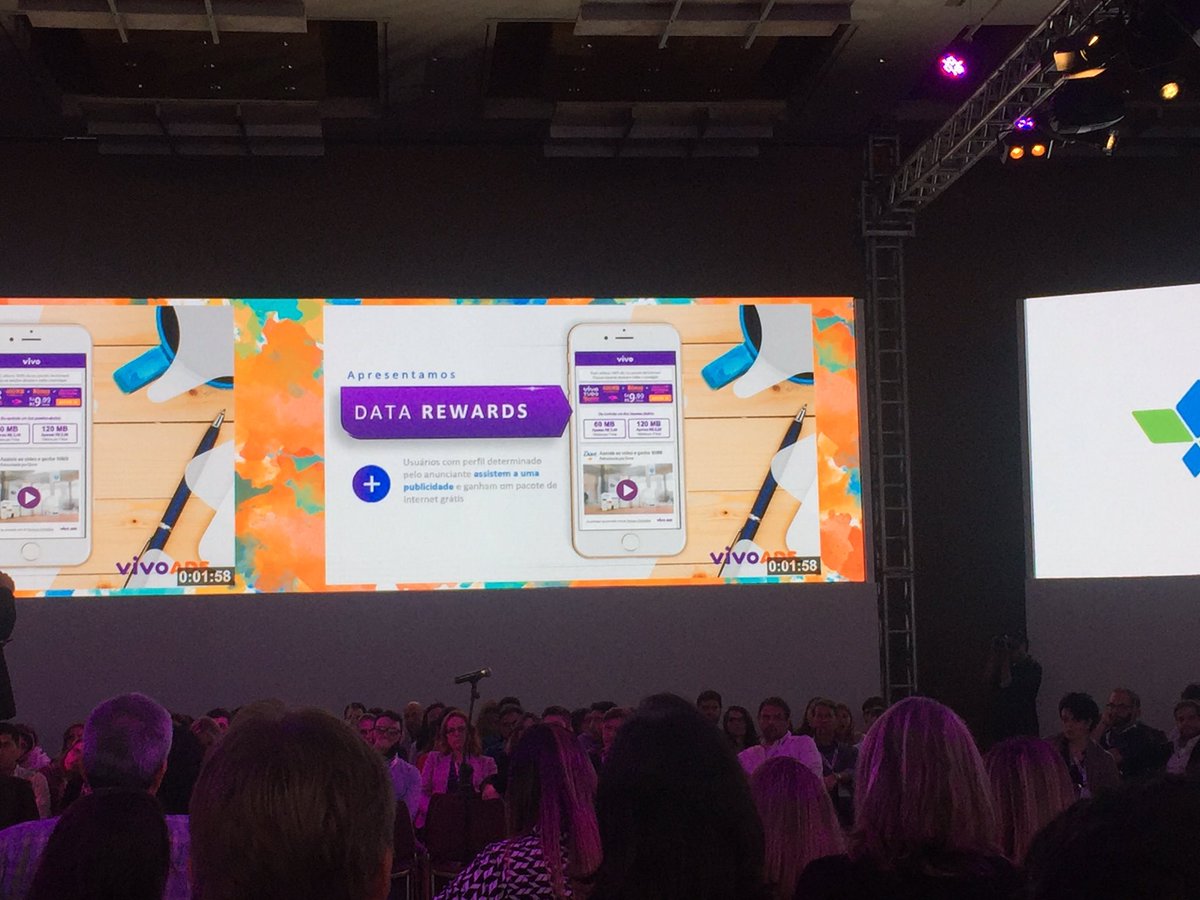 Marianaoly's tweet photo. #Vivoads just presented some incredible numbers of their video rewards inventory in Brazil. More than 110 million video views per month! https://t.co/6dseOyNxBy